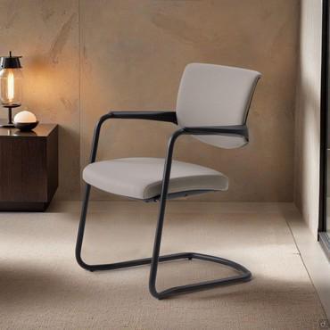 Chaise moderne Steve Cantilever Upholstered Chair