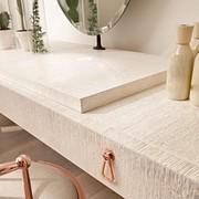 Coiffeuse City avec miroir, plan d'appui et tiroir (finition des poignées non disponible)
