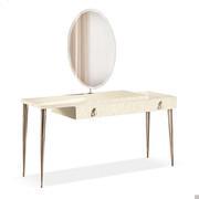 City Coiffeuse moderne de Cantori - plateau et tiroir en nacre spatulée