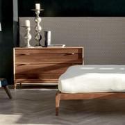 Commode 3 tiroirs Naiko en bois massif de noyer