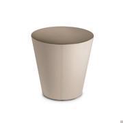 Conico Table de chevet moderne en cuir par Cantori