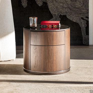 Table de chevet ronde en bois Lido de Cattelan