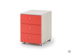 Caisson 3 tiroirs sur roulettes Almond