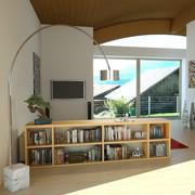 Panneau sur mesure Almond impiegato come top