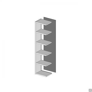 Dossiers simples pour bibliothèque modulable Almond
