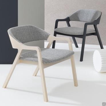 Fauteuil lounge scandinave Bryanna