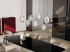 Guadalupe grande lampe de table suspendue en version 6 haut-parleurs