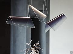 Suspension verre design en forme de papillon Velar de Cattelan
