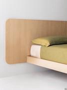 Grande tête de lit en version sans coussins de tête de lit, en bois Fashion Natural Oak