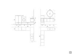 Schémas et Dimensions meubles buanderie Oasis L06