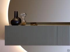 Devants cannelés. Jeu de lumière particulier avec des intervalles réguliers et un effet "positif-négatif"