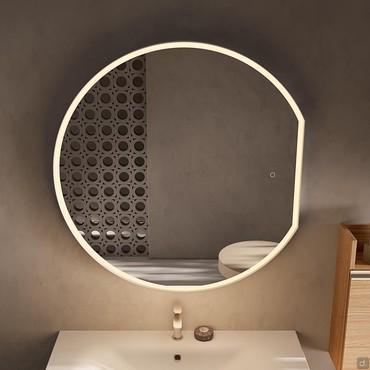 Miroir de salle de bain avec LED Halo réglable