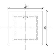 Miroir modulable Chic - dessin technique