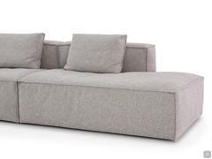 Détail de la péninsule avec coussin de dossier