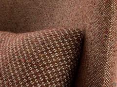Détail de la combinaison des deux tissus assortis pour la doublure et le coussin lombaire