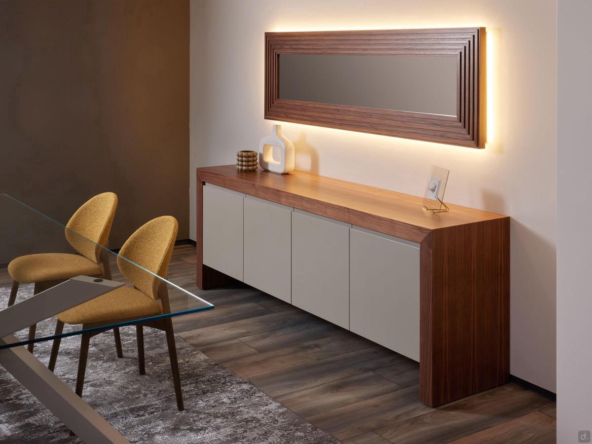 Buffet et miroir Rialto et Vanity outlet assortis
