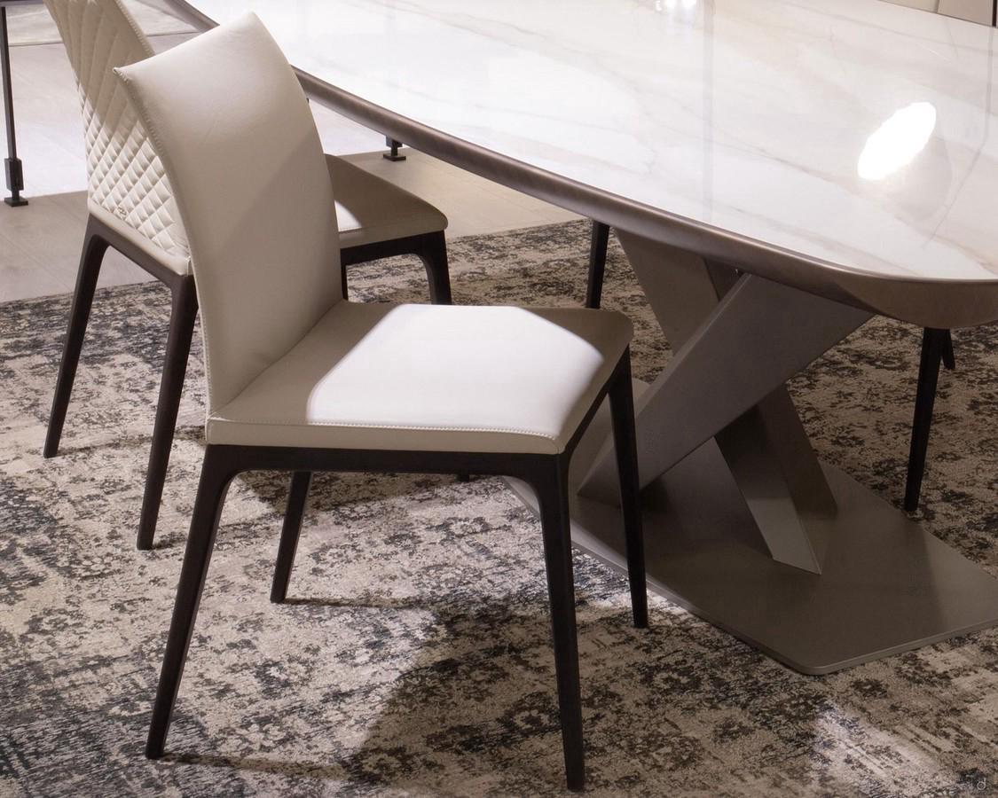 Chaise en cuir Arcadia outlet by Cattelan 