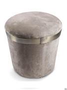 Pouf Portofino de Cantori de forme ronde d'une hauteur de 45 cm