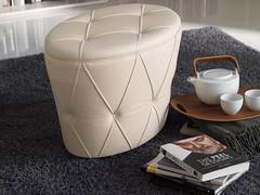 Pouf elliptique avec assise matelassée Pinko 