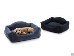 Lit pour chien ou chat disponible en deux tailles et en tissu assorti au canapé, au fauteuil ou à la housse de lit