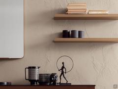 Paire d'étagères sur mesure pour la buanderie Oasis en laque bronze mat, en 3,5 cm d'épaisseur mais également disponibles en épaisseur réduite de 1,8 cm.