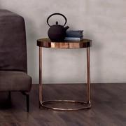 Table d'appoint de salon en cuivre Audrey, l'un des modèles et finitions disponibles