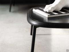 Table basse en frêne teinté Fortune avec plateau et cadre assortis