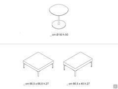 Table de relaxation Alias Office - Modèles et dimensions