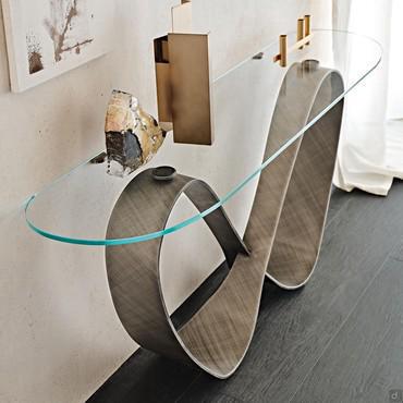 Console Butterfly en cristal de Cattelan