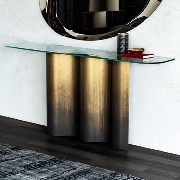 Console d'entrée en verre Nettuno by Cattelan