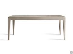 Table à rallonge Daiki en bois massif de noyer gris 