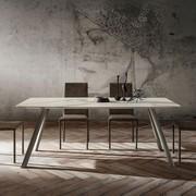 Table de salle à manger Jason rectangulaire arrondie disponible en deux dimensions