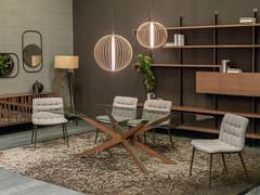 Plateau en verre transparent pour la table Crossing