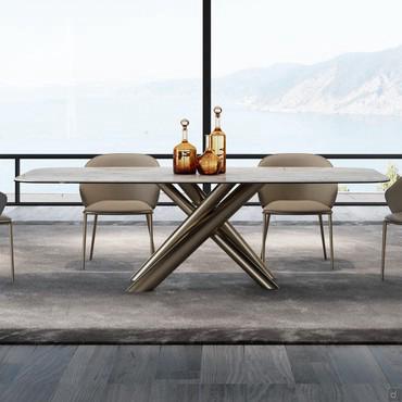 Table avec pied mikado extensible Ivy