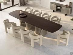 Table Torquay XL dans la version avec plateau en frêne Dark Brown