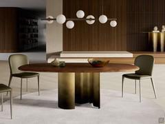 Table Papelito de Cattelan avec plateau en bois finition Noyer Canaletto