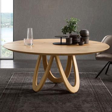 Table ronde en bois massif Cali
