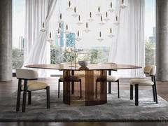 Table de salon Source couleur bronze dans la version 240 x 120 cm