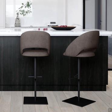 Chaise haute de cuisine réglable en hauteur Niva idéal pour un îlot