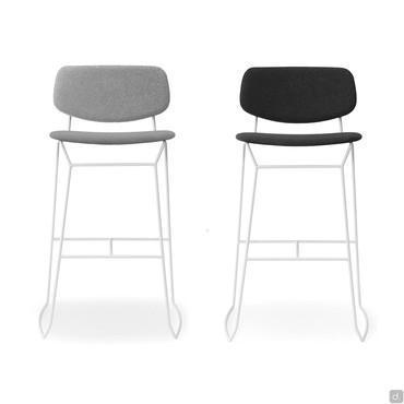 Chloe Steel tabouret haut en métal