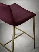 Détails de Tabouret rembourré Princesse avec repose-pieds et dossier bas