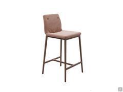 Tabouret Princesse recouvert de velours, également disponible en tissu et en similicuir