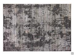 Tapis à motifs vintage Vanity dans les tons gris, en format rectangulaire 240 x 340 cm.
