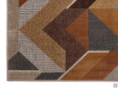Détail du tissage plat du molleton à motifs géométriques
