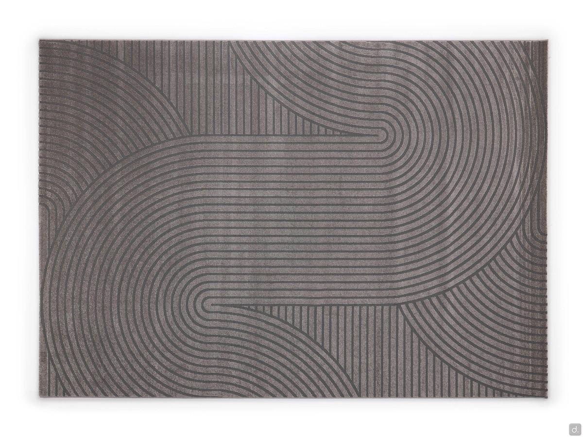 Tapis moderne minimaliste Cortina ici en couleur Taupe