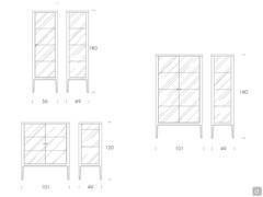 Schémas et dimensions des élégantes vitrines Epoch