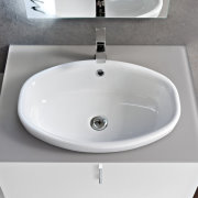Lavabo ad incasso soprapiano per mobile bagno