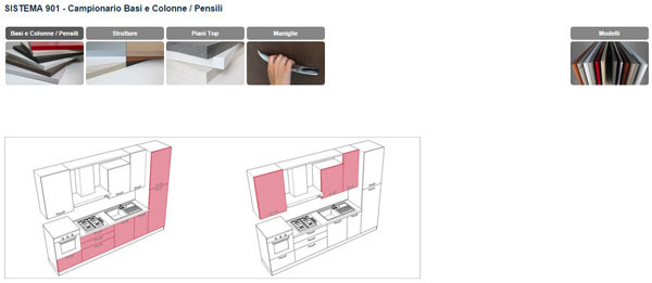 How to use the drop-down Menu of the Material Samples Page