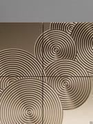 Frontale Crop in finitura laccata opaca Pearlgrey, dal particolare effetto bronzato e metallizzato