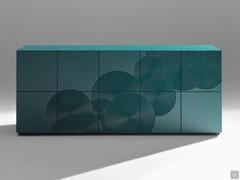 Credenza Crop laccata opaca Graublau
